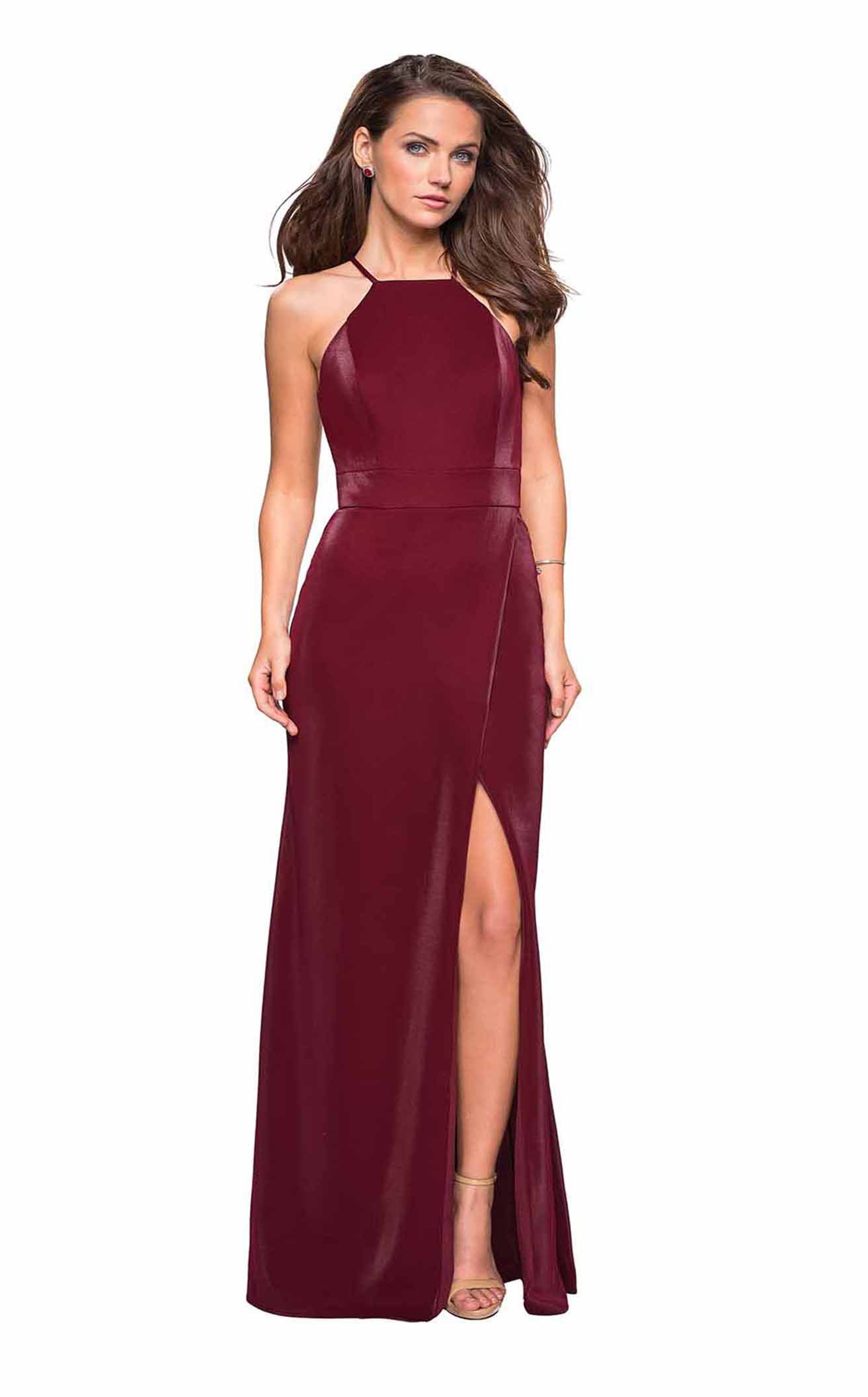 La Femme 26962 Prom Dress - Burgundy