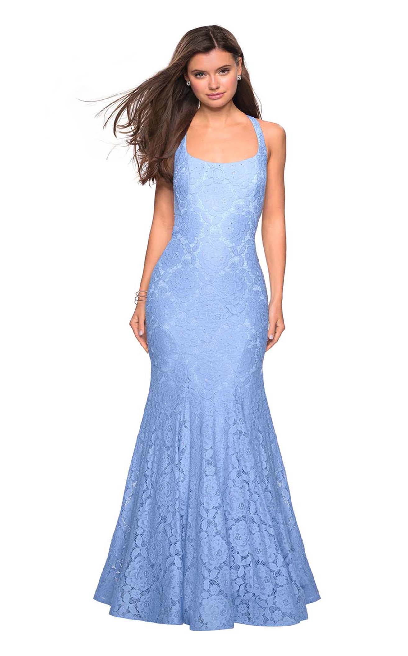 La Femme 27484 Dress | TheDressWarehouse.com Cloud Blue / 4 La Femme 27484 Dress | TheDressWarehouse.com Cloud Blue / 4