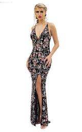 9 of 43 Primavera Couture 3073 Black Multi