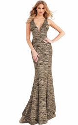 4 of 56 Jovani 45811BG Sand