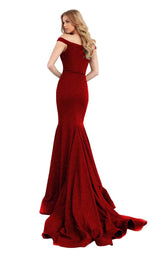 9 of 34 Jovani 55187BG Burgundy