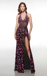 1 of 3 Alyce 62116 Black/Barbie Pink