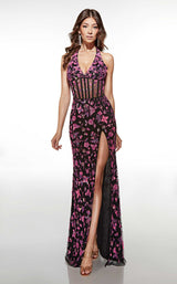 2 of 3 Alyce 62116 Black/Barbie Pink