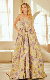 27 of 28 Amelia Couture 8068 Yellow