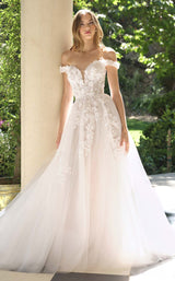 1 of 4 Andrea and Leo WL057 Off White/Nude