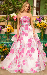 5 of 9 Ava Presley 42292 White/Hot Pink