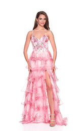 1 of 2 Dave and Johnny 12941 Pink Print
