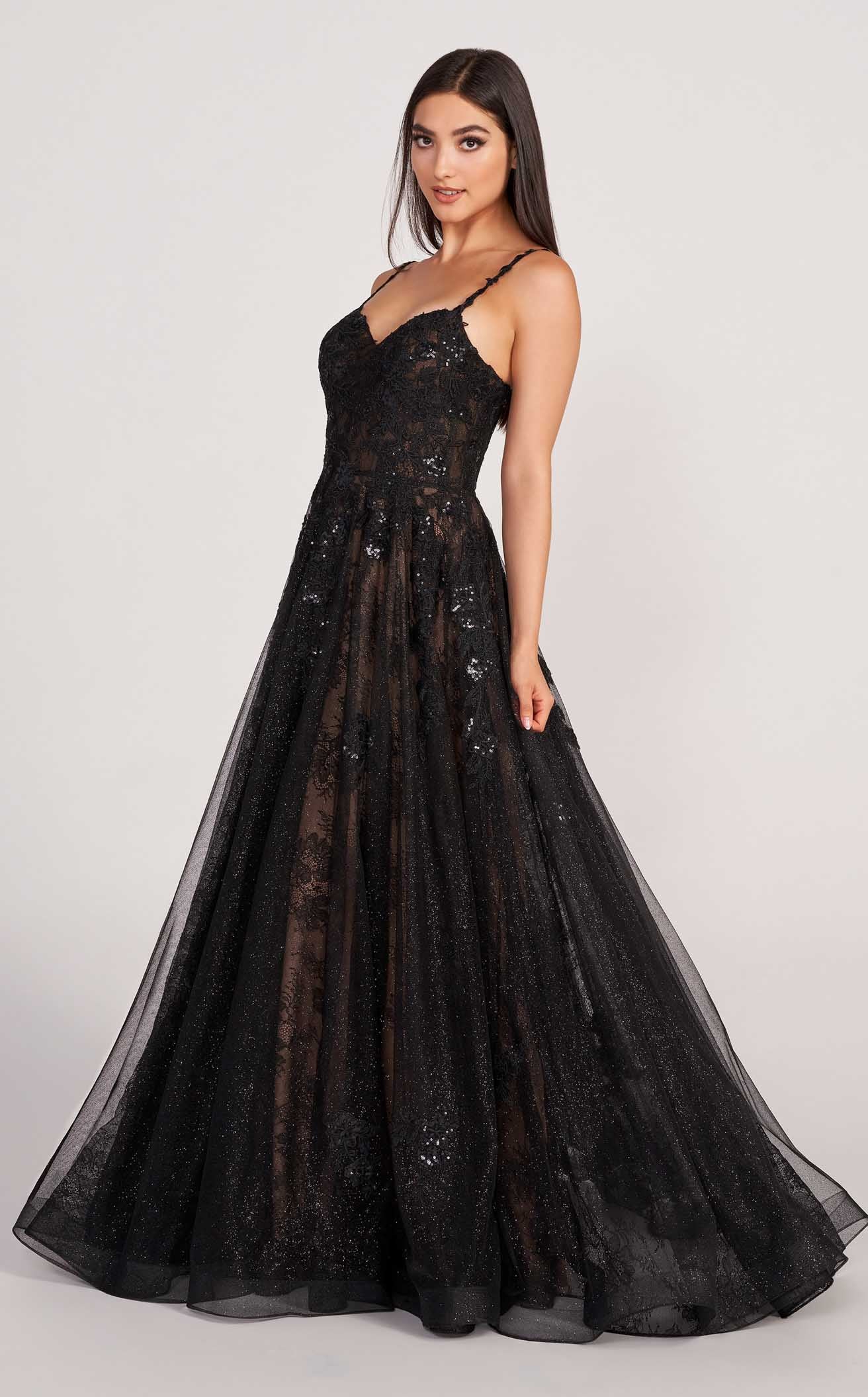 windsor black lace prom dress Ellie Wilde EW34117 Dress