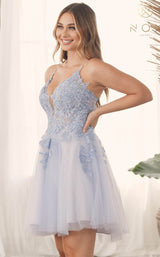 17 of 28 Nox Anabel G785 Dress Periwinkle