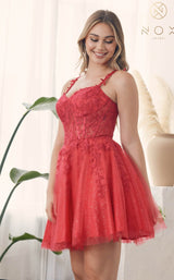 22 of 52 Nox Anabel H784 Dress Red