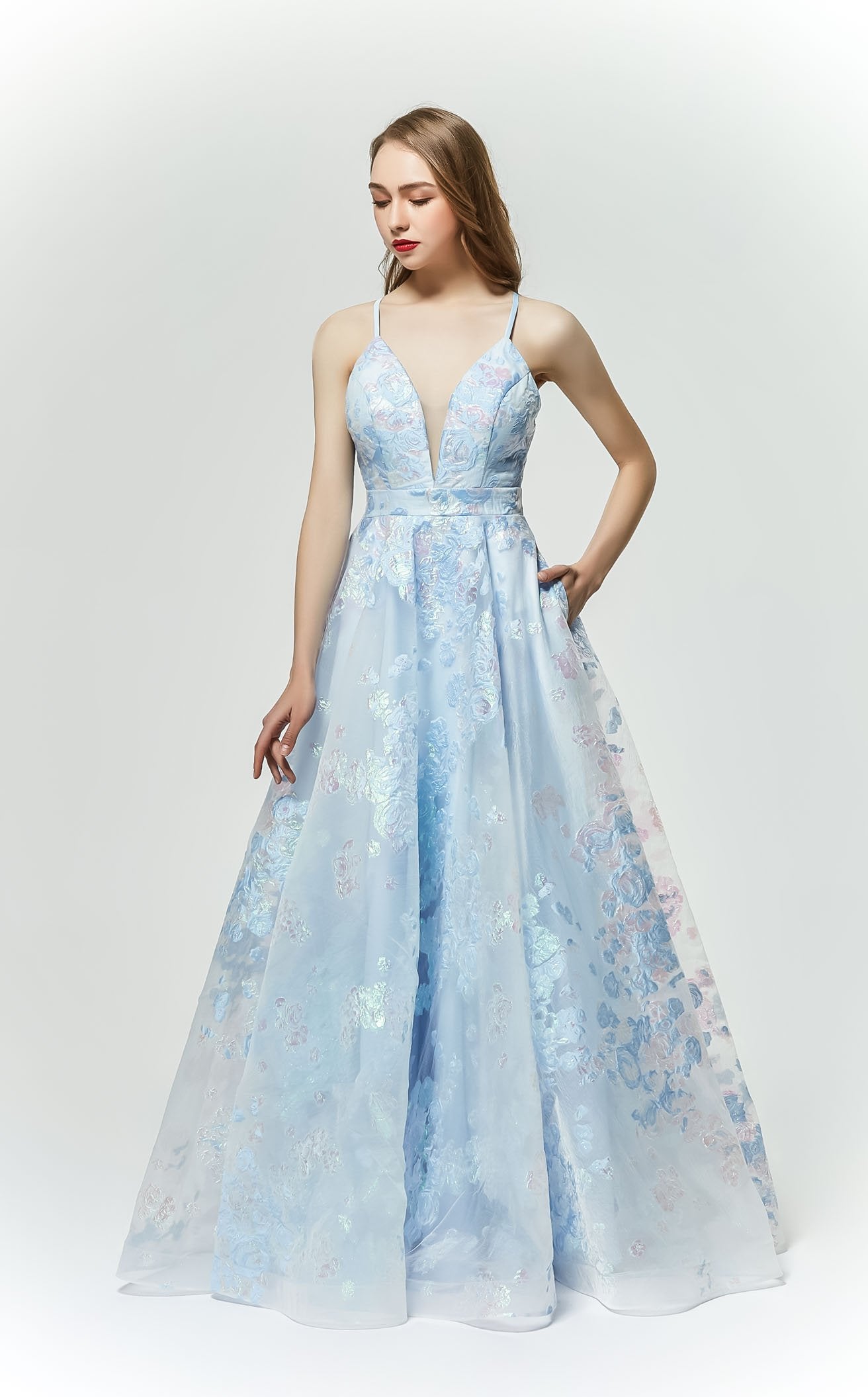 strapless open back dress Jadore J19007 Dress