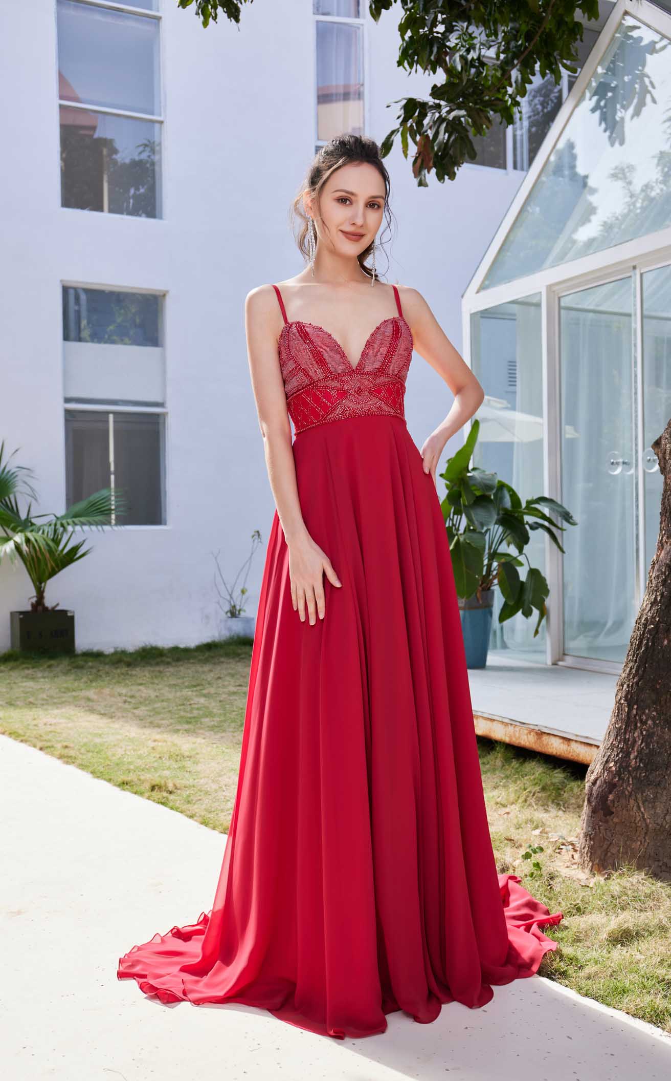 green emerald velvet dress Crimson Ball Gown– Teuta Matoshi