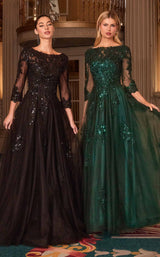 1 of 7 Ladivine J883 Black&Emerald