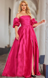 2 of 6 Jovani 24099 Fuchsia