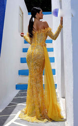 7 of 7 MNM Couture K4006 Mustard