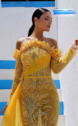 4 of 7 MNM Couture K4006 Mustard