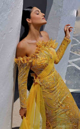 5 of 7 MNM Couture K4006 Mustard