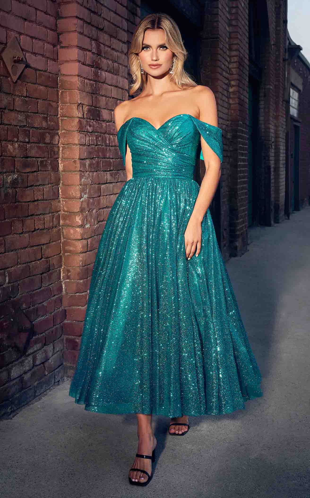 Captivating Glitter and Grace: Cinderella Divine CD870 Dress for Unforgettable Occasions