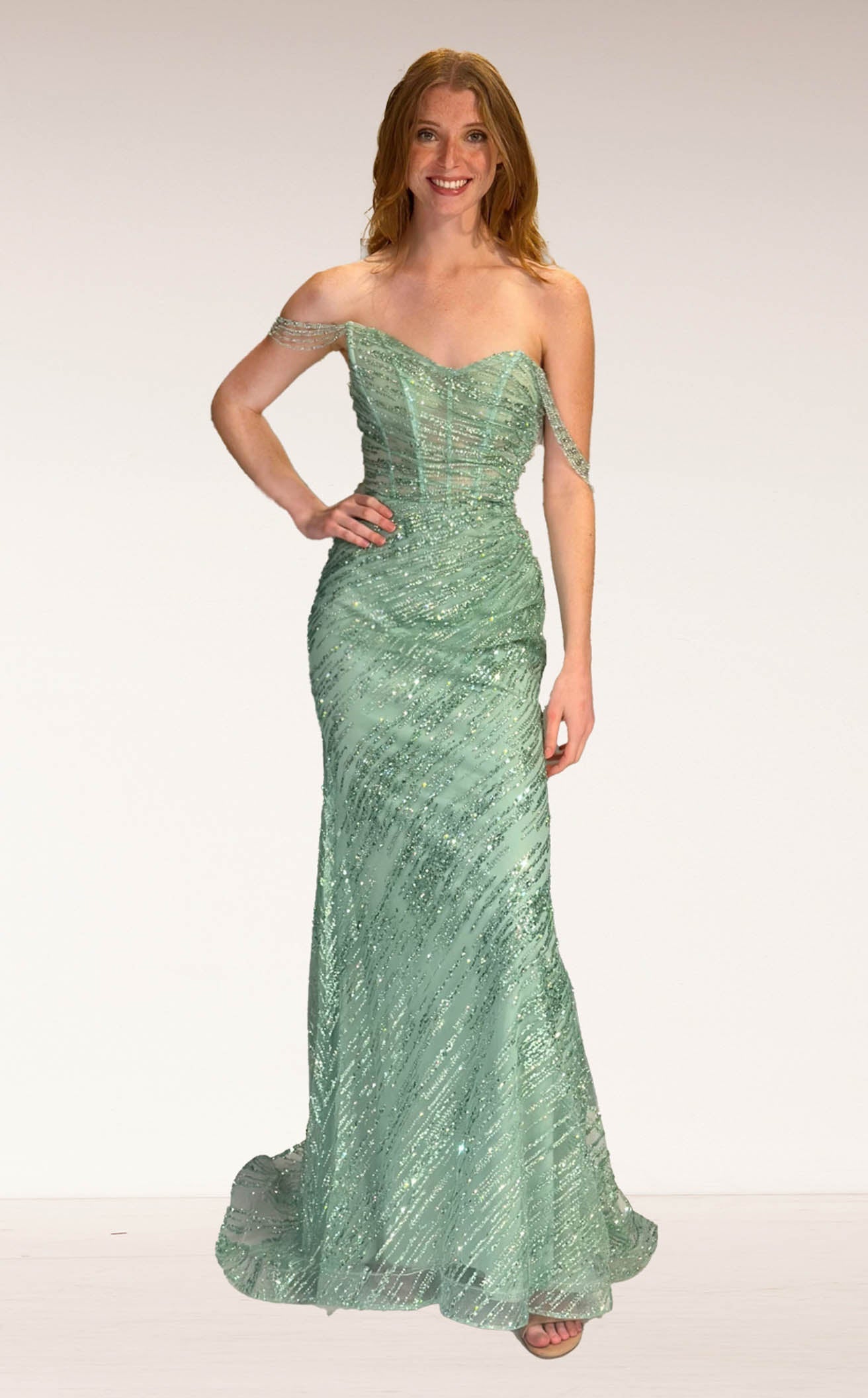 Lucci Lu 1377 Emerald  Prom Dress