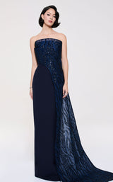 1 of 5 MNM Couture B1116 Navy