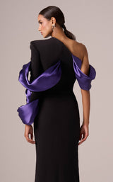 3 of 5 MNM Couture E0067 Black/Purple