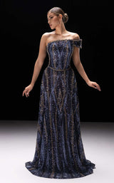 2 of 4 MNM Couture K4240 Navy Blue