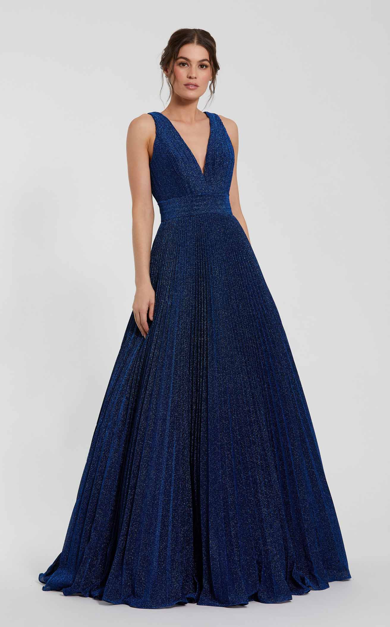 mac duggal royal blue dress Navy Shimmering Lurex Pleated Sleeveless Gown flattering gown is perfect Items:Bikini Ball gown Computed:UnderInventoryThreshold:5:for:S Buy Lipsy Black Lace