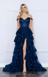 14 of 28 Nox Anabel R1299 Navy Blue