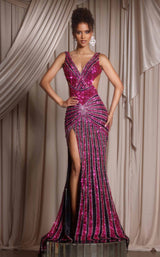 25 of 27 Portia and Scarlett PS25453C Black/Fuchsia