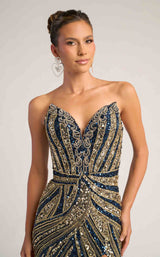 7 of 27 Portia and Scarlett PS26418C Navy/Gold