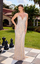 1 of 5 Primavera Couture 12203 Nude/Silver