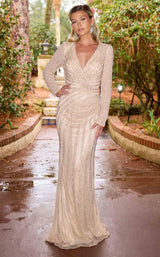 1 of 10 Primavera Couture 12209 Nude/Silver