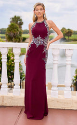 4 of 20 Primavera Couture 13167 Burgundy