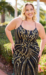 2 of 9 Primavera Couture 14101 Black/Gold