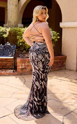 3 of 9 Primavera Couture 14102 Black/Coral
