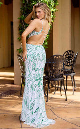19 of 23 Primavera Couture 4508 Ivory-Green