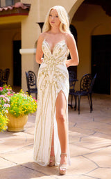 20 of 24 Primavera Couture 4534 Ivory/Gold