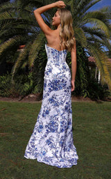 6 of 7 Primavera Couture 4537 Ivory/Blue