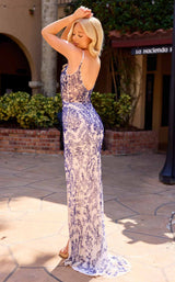 6 of 6 Primavera Couture 4564 Ivory/Blue