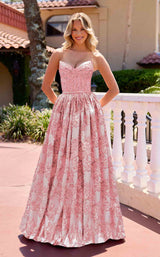 1 of 2 Primavera Couture 4566 Coral