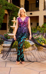 1 of 8 Primavera Couture 4569 Black Multi