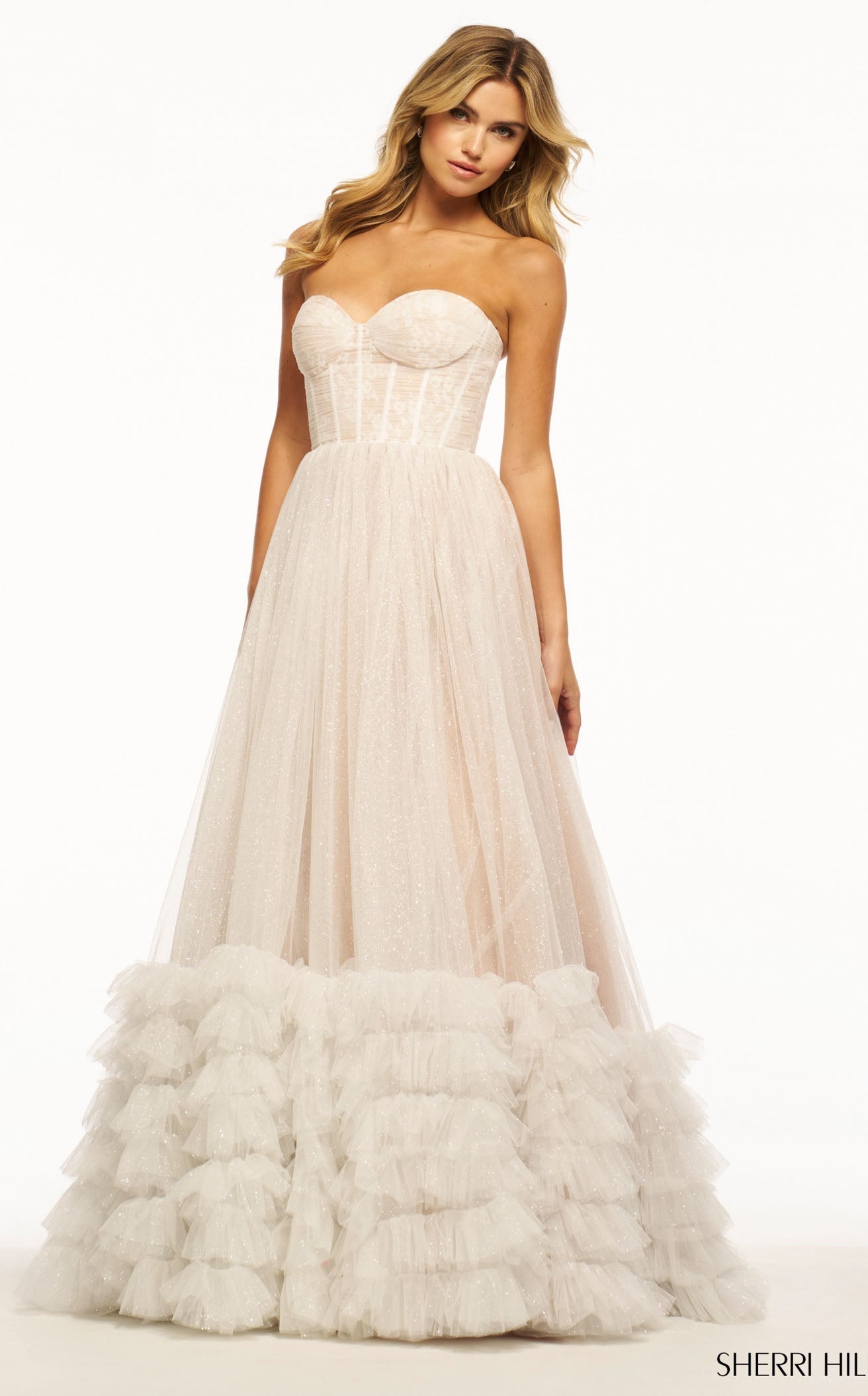 Sherri Hill 56869 IVORY/NUDE