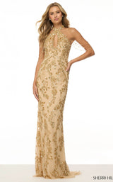 1 of 3 Sherri Hill 57021 Gold