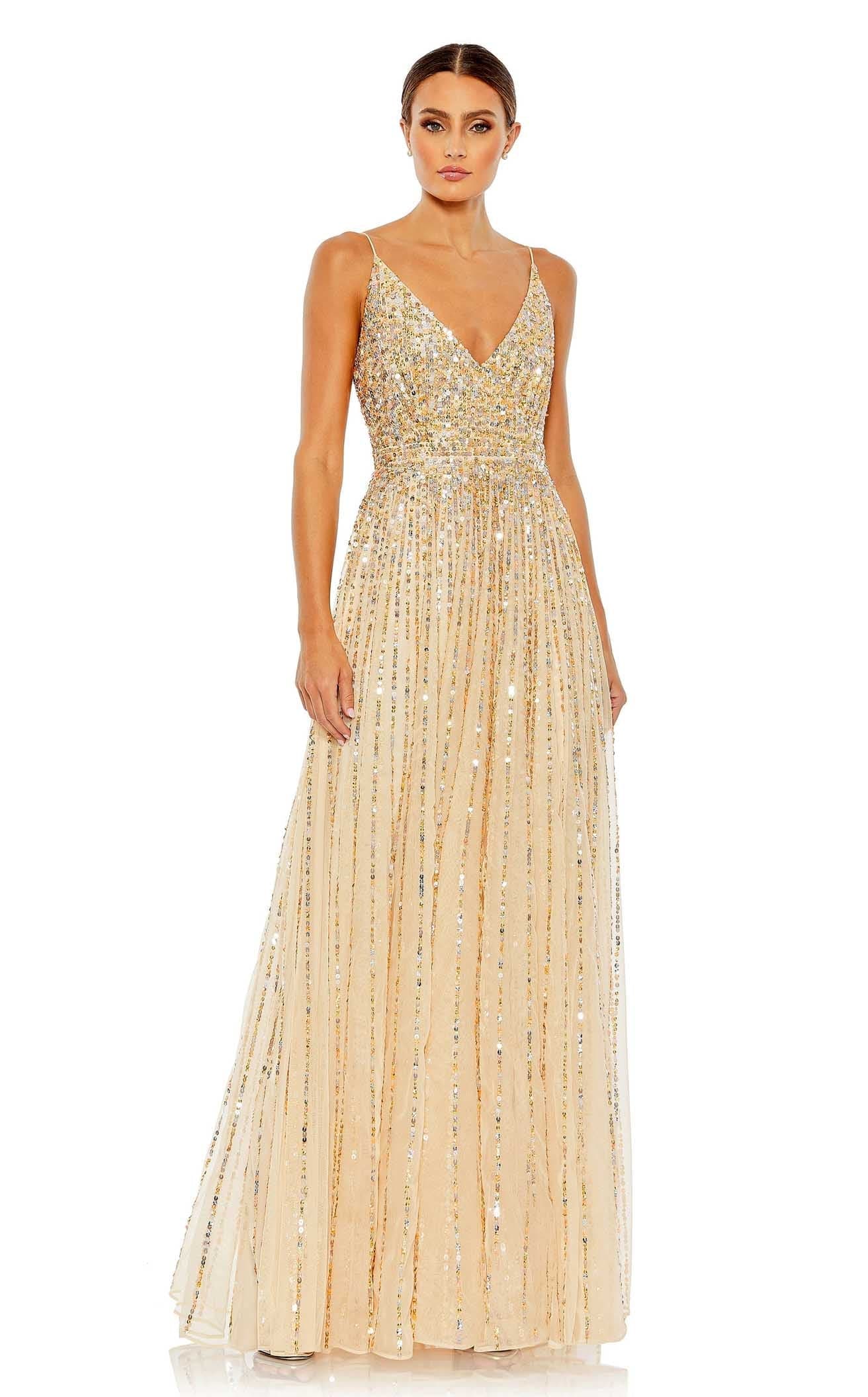 mac duggal gold sequin dress 10928 Sale Everything on Sale, Always! The plunging neckline Size:Free Size bluey bingo dress Baby Girls 'Angela' Occasion