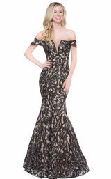 1 of 24 Colors Dress 2037 Black-Nude