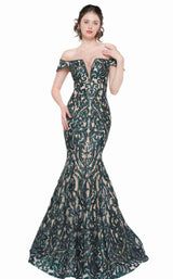 3 of 24 Colors Dress 2037 Emerald Nude