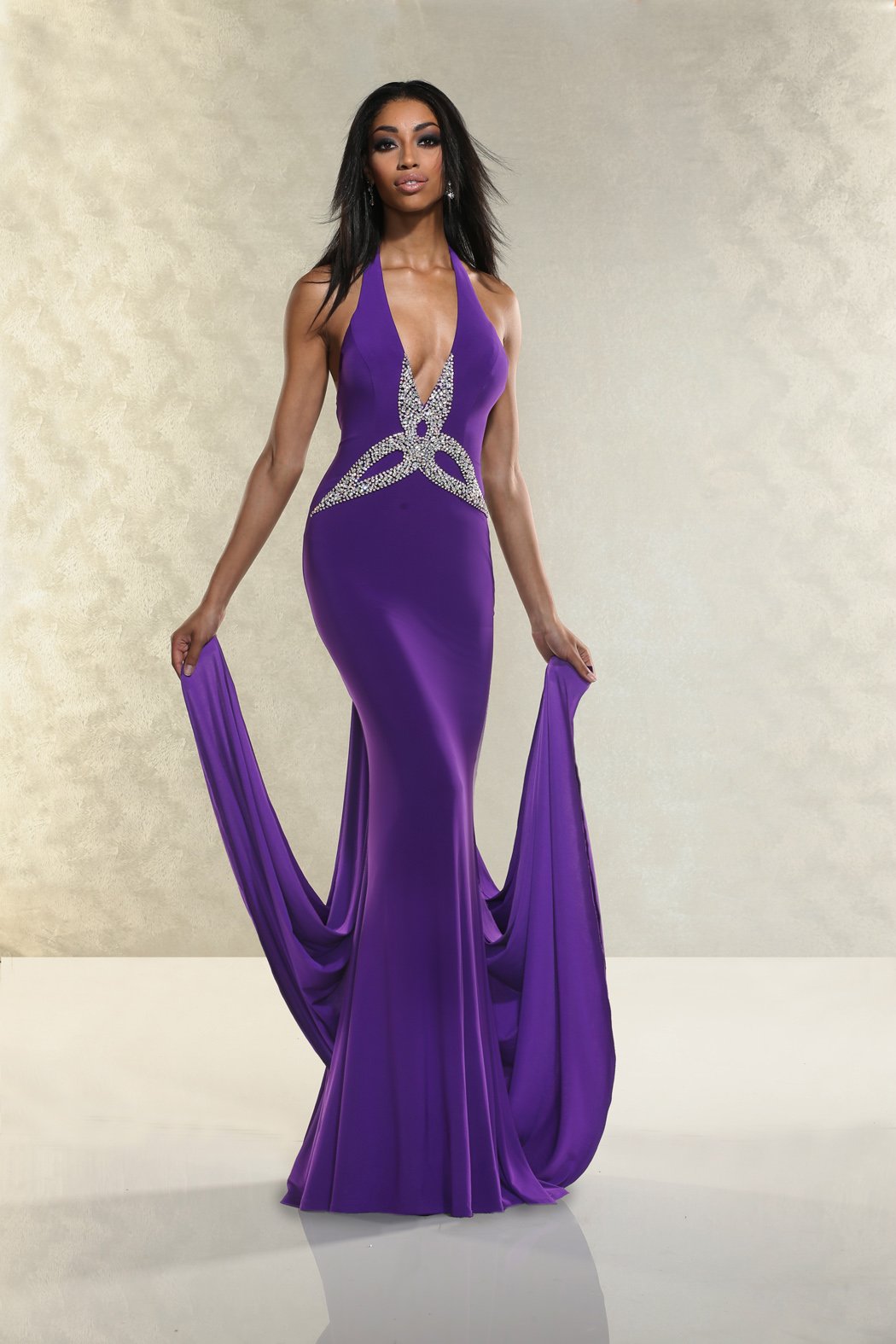 Xcite High Low Prom Dress 30253 Violet