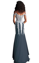 15 of 36 Jovani 51115 Charcoal/Charcoal