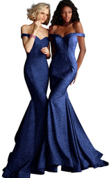 5 of 39 Jovani 60122 Navy