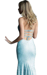 31 of 32 Jovani 60137 Light Blue